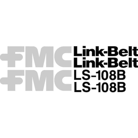 Aftermarket Decal Set for Link-Belt LS-108B Excavator LBLS108BDECALSET